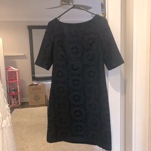 Navy crochet Dress with lining size 8